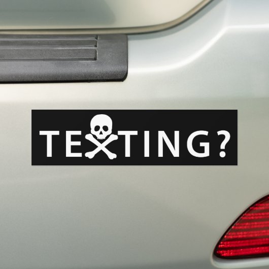 Sms'en? Bumpersticker (Op auto)