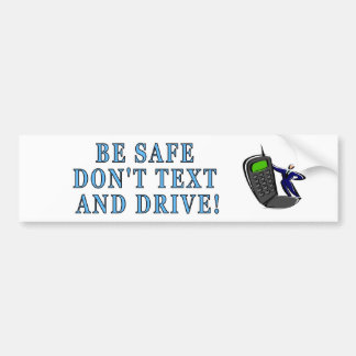 Sms'en en rijden bumpersticker