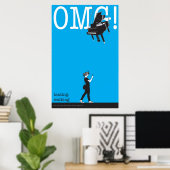 sms'en. lopen. poster (Thuiskantoor)