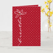 sms'en met damestoor kaart (Gele Bloem)