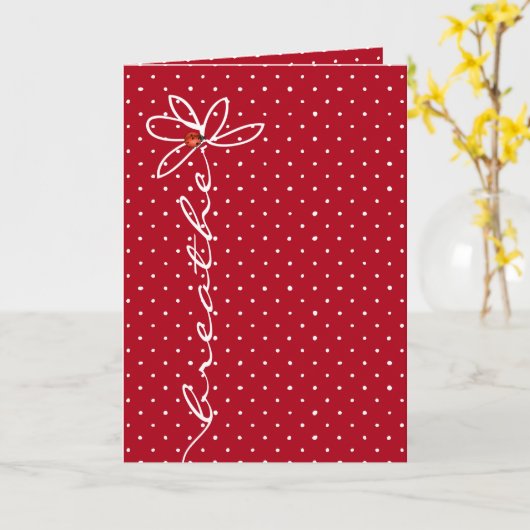 sms'en met damestoor kaart (Gele Bloem)