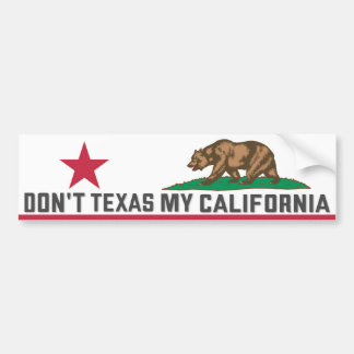 Sms'en niet naar mijn Californië Bumpersticker