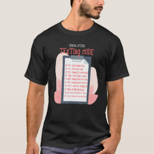 Sms'en oudere mensen grootmoeder seniorburger t-shirt