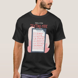 Sms'en oudere mensen grootmoeder seniorburger t-shirt