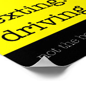 sms'en. rijden. origineel poster (Hoek)