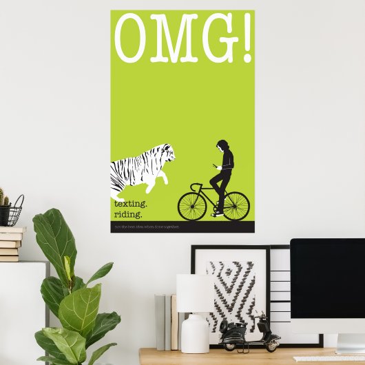 sms'en. rijden. poster (Thuiskantoor)