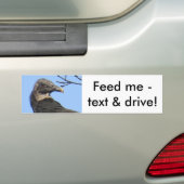 Sms'en tijdens het rijden is gevaarlijk bumpersticker (Op auto)