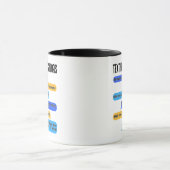 Sms'en voor hoogleraren Funny Retirement Text Code Mok (Midden)