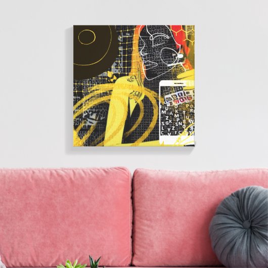 Sms'vrienden Canvas Afdruk (Insitu (Woonkamer))