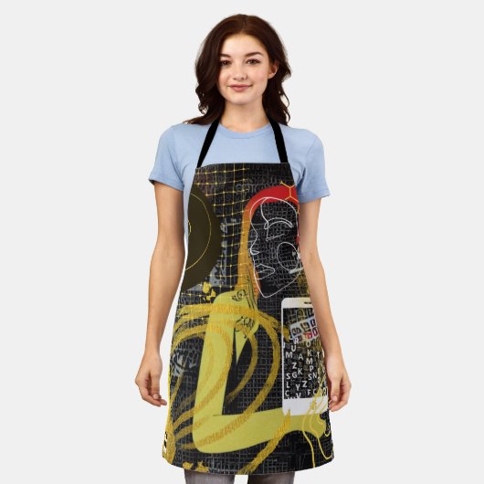 Sms'vrienden Schort (Gedragen)