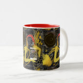 Sms'vrienden Tweekleurige Koffiemok (Voorkant rechts)