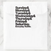 SMTWTFS-module voor dagelijks gebruik Vierkante Sticker (Tas)