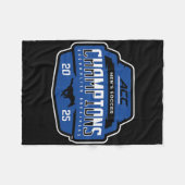 Smu Mustangs Acc Champs 2025 Men's Soccer _1  Fleece Deken (Voorkant (Horizontaal))