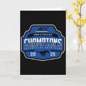 Smu Mustangs Acc Champs 2025 Men's Soccer _1  Kaart (Gele Bloem)