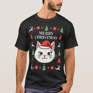 Smudge Cat lelijke kersttrui  (2) T-shirt