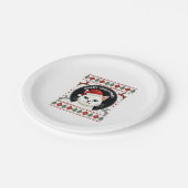 Smudge Cat Ugly Christmas Sweater  (3) Papieren Bordje (Gekanteld)