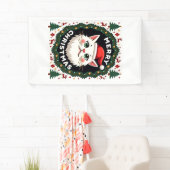 Smudge Kat Lelijke Kerst Trui  (1) Spandoek (Insitu)