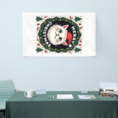 Smudge Kat Lelijke Kerst Trui  (1) Spandoek (Beurs)