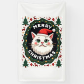 Smudge Kat Lelijke Kerst Trui  (1) Spandoek (Verticaal)