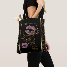 Smudge Proof 💋 Lips - Lipsense - Roze Rose Tote Bag