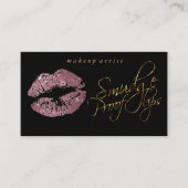 Smudge Proof Lips - Roze Rose en legant Gold Visitekaartje (Voorkant)