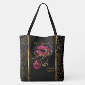 Smudge Proof 💋 Lipzinnig - Roze Tote Bag (Achterkant)