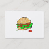 Smudgy Burger-Visitekaartjes Visitekaartje (Achterkant)