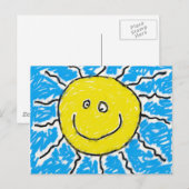 Smudgy Sun Briefkaart (Voorkant / Achterkant)