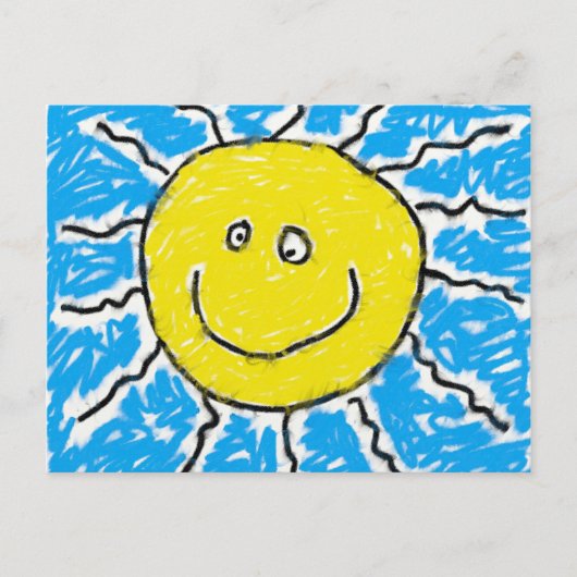 Smudgy Sun Briefkaart (Voorkant)