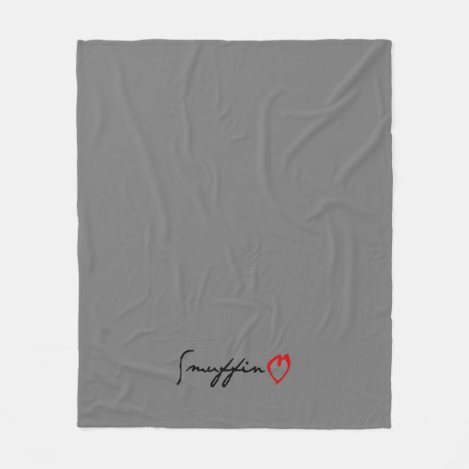 Smuffin Heart Blanket Fleece Deken (Voorkant)