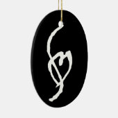 Smuffin Love Black Keramisch Ornament (Rechts)