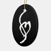 Smuffin Love Black Keramisch Ornament (Links)