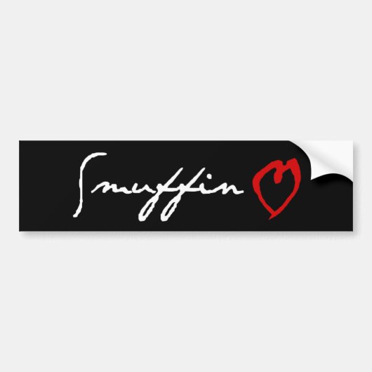 Smuffin Love Bumpersticker (Voorkant)