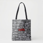 Smuffin Shameless Word Cloud All-Over Print (C) Tote Bag (Voorkant)