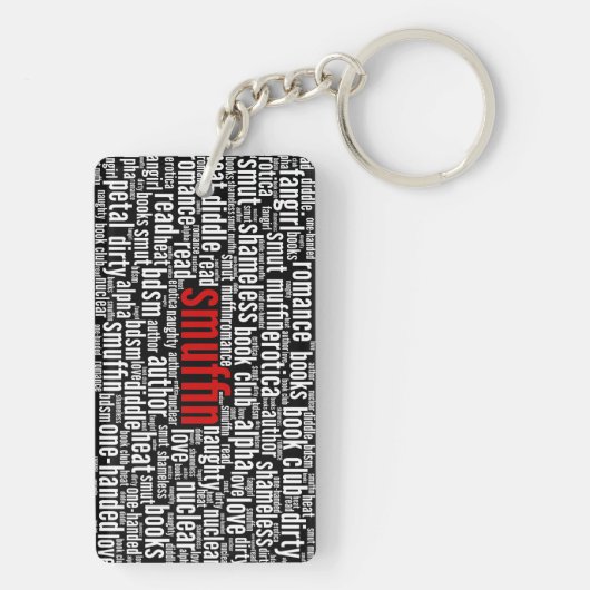 Smuffin Shameless Word Cloud All-Over Print (D) Sleutelhanger (achterkant)