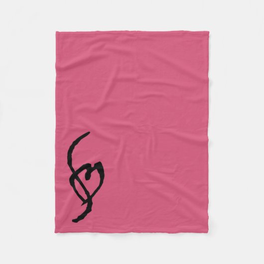 Smuffin Smut Mark Fleece Blanket Hot Pink (Voorkant)
