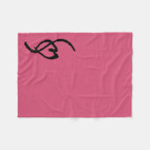 Smuffin Smut Mark Fleece Blanket Hot Pink Deken (Voorkant (Horizontaal))