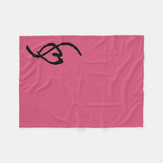 Smuffin Smut Mark Fleece Blanket Hot Pink Deken (Voorkant (Horizontaal))