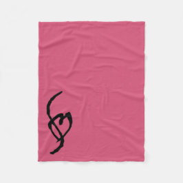 Smuffin Smut Mark Fleece Blanket Hot Pink Deken