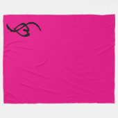 Smuffin Smut Mark Fleece Blanket HOT Pink LARGE Deken (Voorkant (Horizontaal))