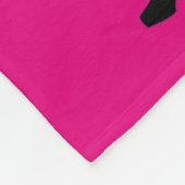 Smuffin Smut Mark Fleece Blanket HOT Pink LARGE Deken (Hoek)