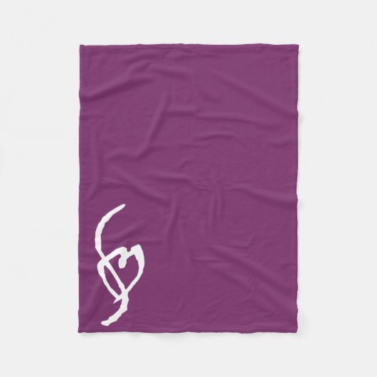 Smuffin Smut Mark Fleece Blanket Paars (Voorkant)