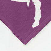 Smuffin Smut Mark Fleece Blanket Paars Deken (Hoek)