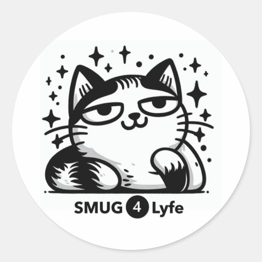 SMUG4Lyfe - Het is een manier van leven! Ronde Sticker (Voorkant)