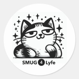 SMUG4Lyfe - Het is een manier van leven! Ronde Sticker