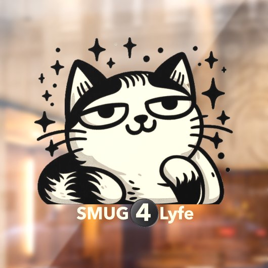 SMUG 4 Lyfe Cat 12 x 12 Raamklemmen Raamsticker (Vel 2)
