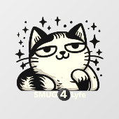 SMUG 4 Lyfe Cat 12 x 12 Raamklemmen Raamsticker (Vel)