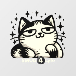 SMUG 4 Lyfe Cat 12 x 12 Raamklemmen Raamsticker