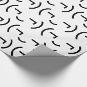 Smug Emoticon (¬‿¬) Japanse Kaomoji Cadeaupapier (Hoek)