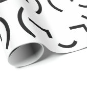 Smug Emoticon (¬‿¬) Japanse Kaomoji Cadeaupapier (Rol Hoek)